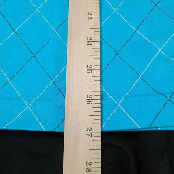 Jos A Bank Leadbetter Mens Golf Polo Blue Size M Cotton Blend Short Sleeve - Picture 4 of 12